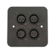 4x female 3 pin xlr to rj45